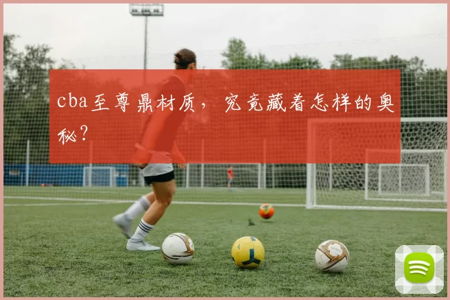 cba至尊鼎材质，究竟藏着怎样的奥秘？